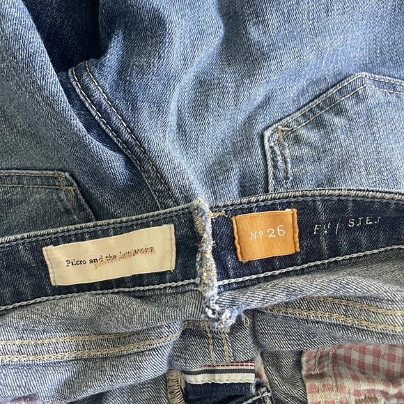 Pilcro and the Letterpress Anthropologie Blue Denim Shorts - Picture 2 of 7